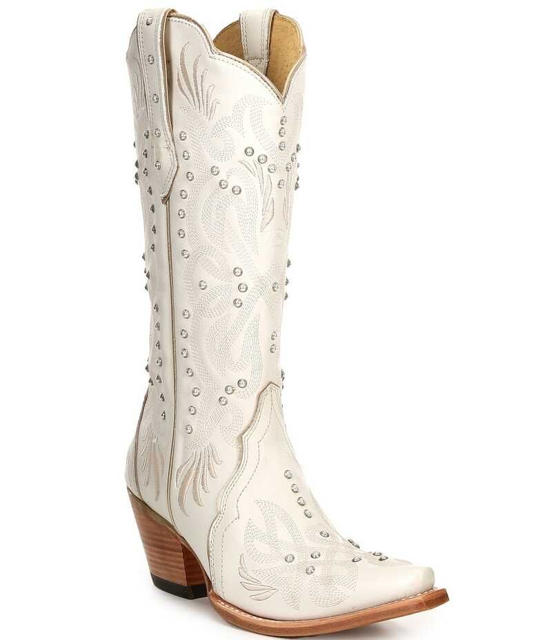 アリアト レディース シューズ ブーツ・レインブーツ レザー Ariat Pearl Leather Embellished Western Boots White ホワイト 56,540円