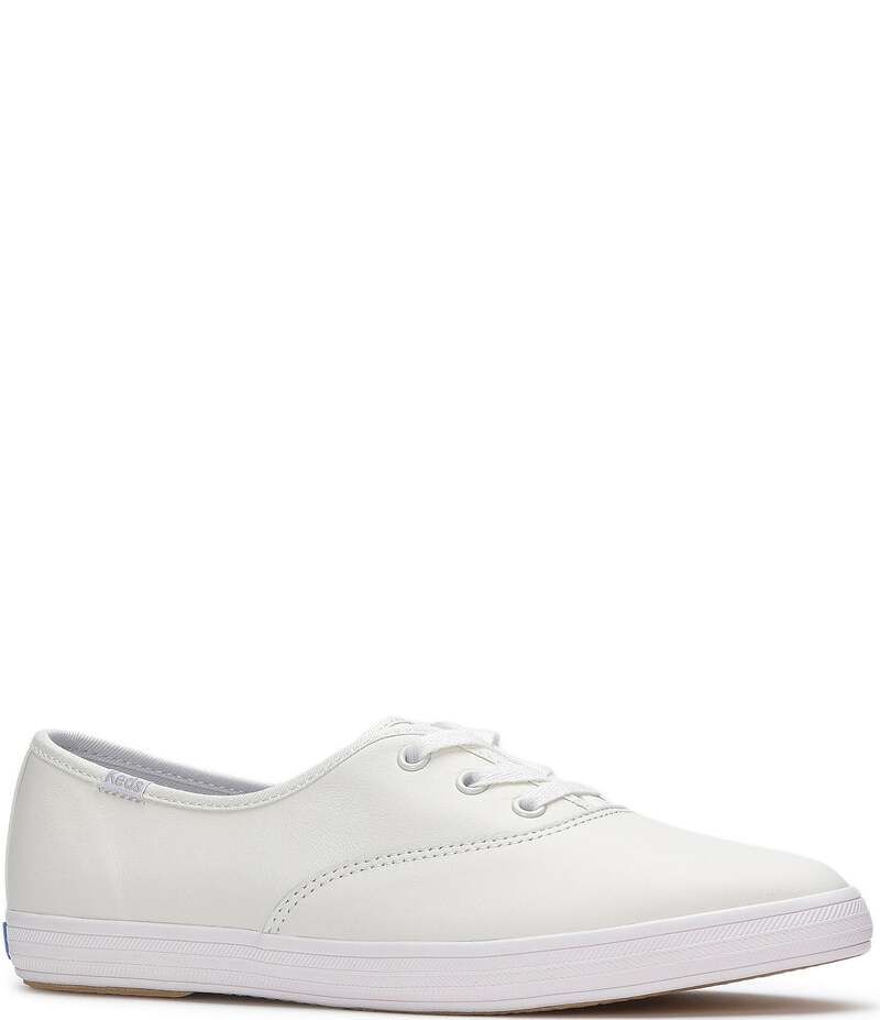 ケッズ レディース ボトムス カジュアルパンツ スニーカー レザー Keds Champion Point Low Leather Sneakers White ホワイト 17,870円