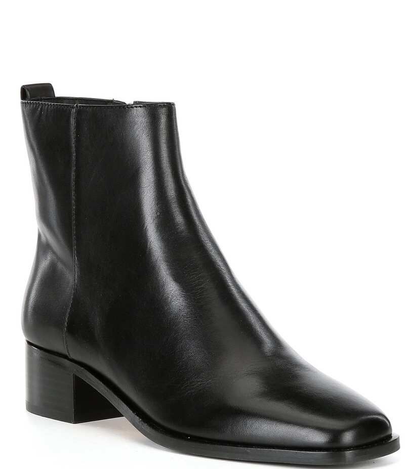 アントニオ メラーニ レディース シューズ ブーツ・レインブーツ レザー Antonio Melani Roxie Leather Dress Booties Black ブラック