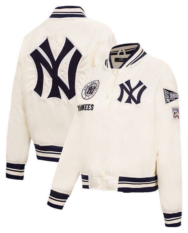 プロスタンダード レディース アウター ジャケット・ブルゾン サテン Pro Standard Womens New York Yankees Retro Satin Jacket Cream クリー 29,120円