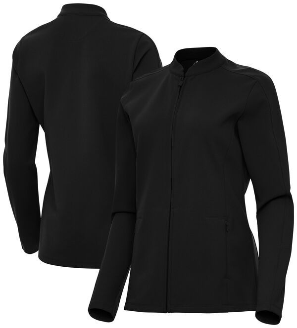 アンティグア レディース アウター ジャケット・ブルゾン Antigua Womens Regard Golf Jacket Black ブラック
