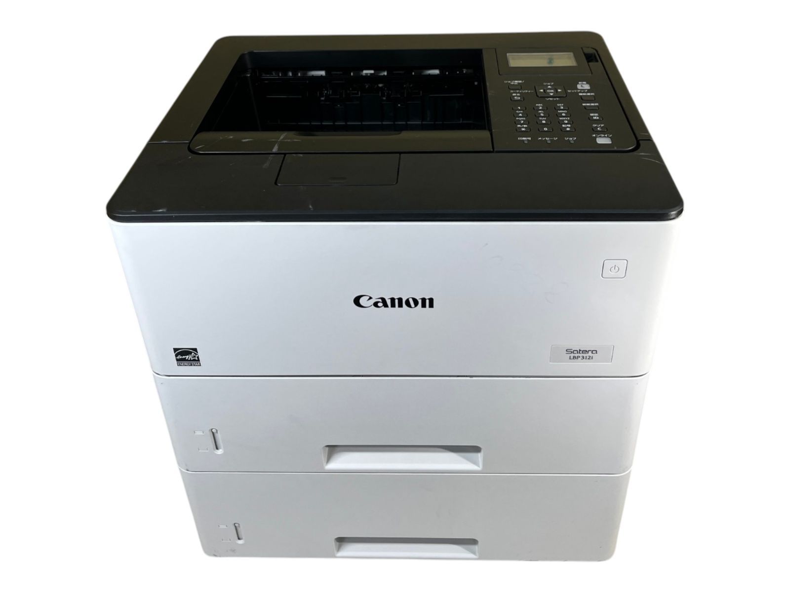 ☆動作良好 Canon Satera LBP312i A4モノクロレーザープリンター｜3段給紙・有線LAN対応｜総印刷10,342枚｜FW更新済｜AC/LANケーブル付