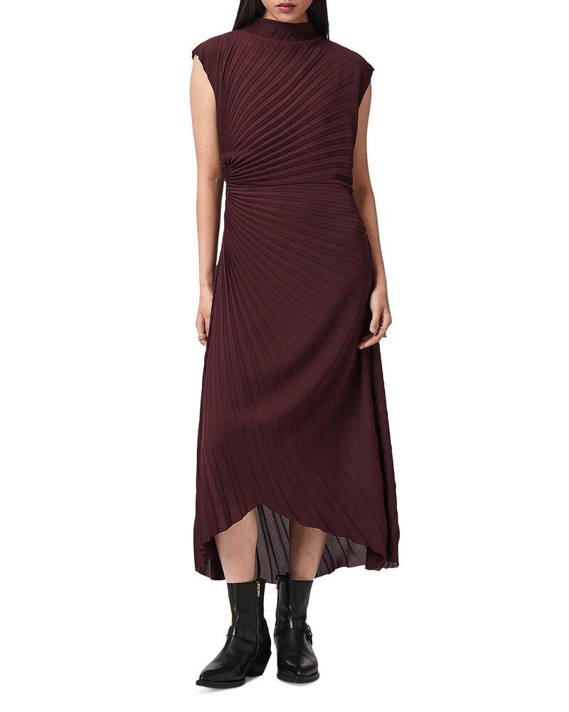 オールセインツ レディース トップス ワンピース ALLSAINTS Rayanna Dress Oxblood Red レッド 46,080円