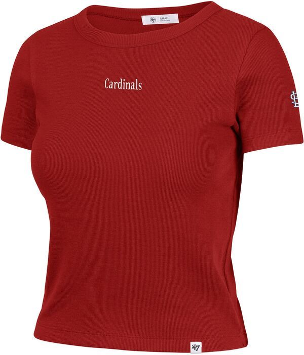 フォーティーセブン レディース トップス Tシャツ リブ 47 Womenst Louis Cardinals Red With Love Baby Ribbed TShirt NoColor レッド
