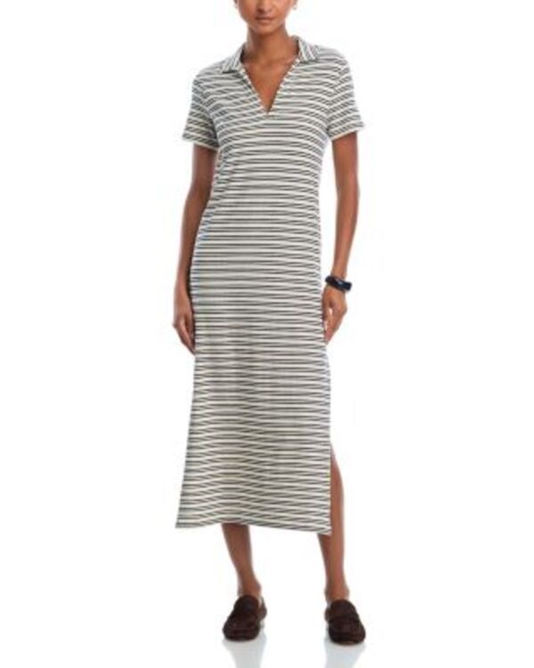 ヴェルヴェットバイグラハムスペンサー レディース トップス ワンピース ミディ Velvet by Graham Spencer Corin Striped Collared Midi Dress N