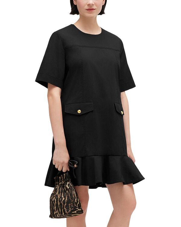 ガニー レディース トップス ワンピース ミニ GANNI Short Sleeve Minidress Black ブラック 27,820円
