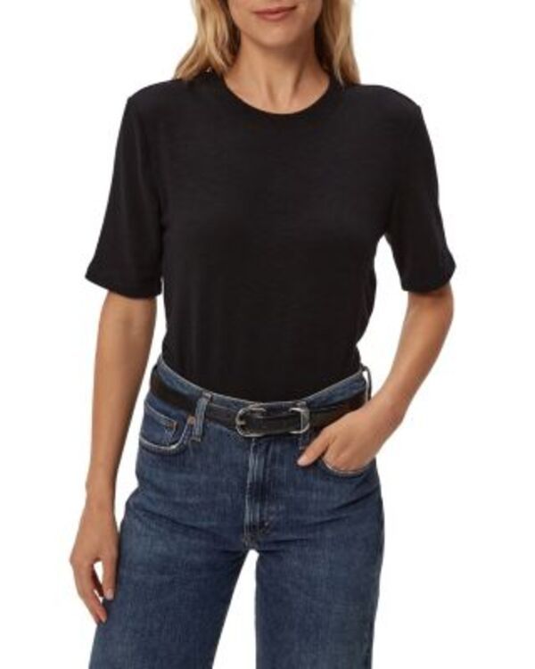 マイケルスターズ レディース トップス シャツ クルーネック Michael Stars Frankie Crew Neck Top Black ブラック