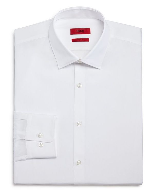 フューゴ メンズ トップス シャツ レギュラーフィット HUGO Mabel Sharp Fit Regular Fit Dress Shirt White ホワイト
