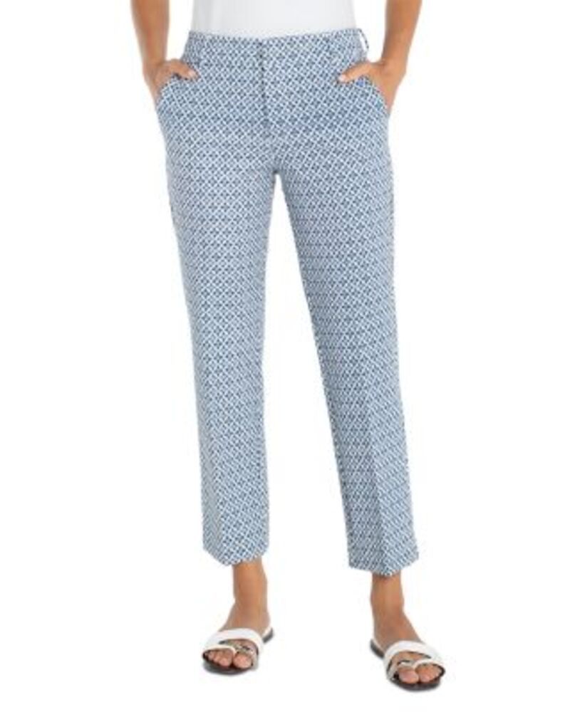 リヴァプール ロサンゼルス レディース ボトムス カジュアルパンツ Liverpoolos Angeles Kelsey Trousers Blue White Tile ホワイト