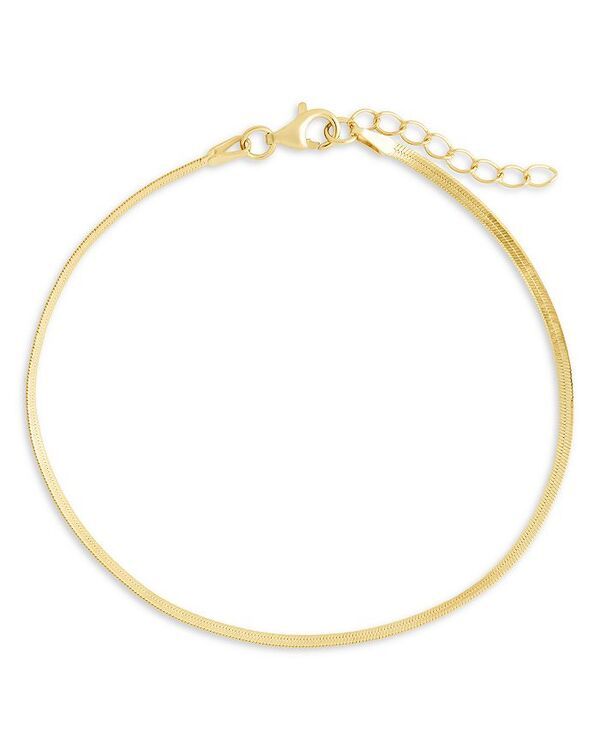 スターリングフォーエバー レディース アクセサリー ブレスレット・バングル・アンクレット Sterling Forever Herringbone Chain Bracelet Gold ゴールド