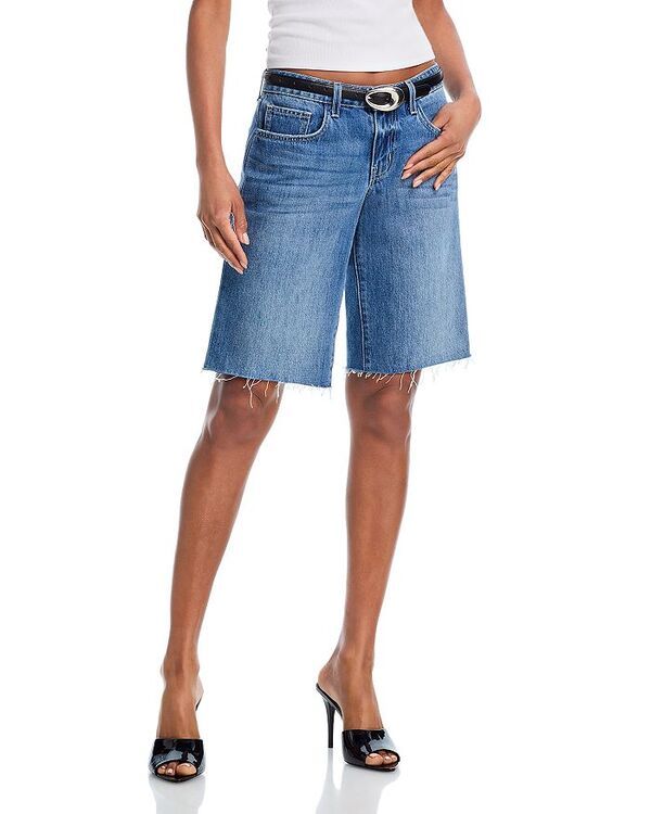 ラジャンス レディース ボトムス ハーフパンツ・ショーツ ローライズ ショートパンツ デニム LAGENCE Elise Low Rise Denim Bermuda Shorts Woodrow デ