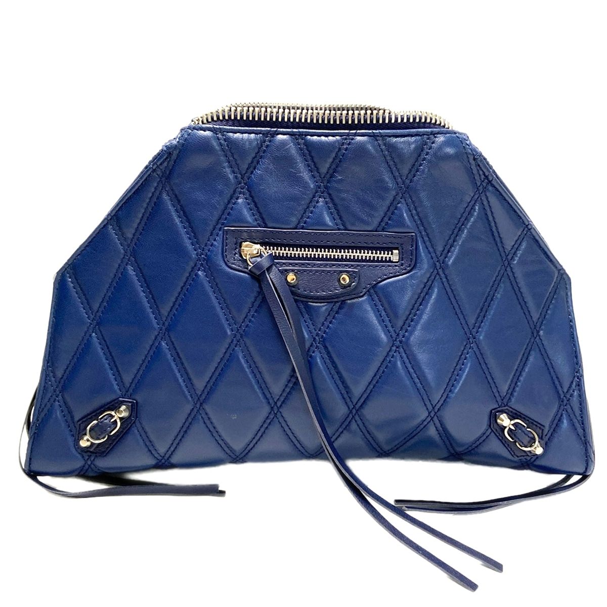BALENCIAGA(バレンシアガ) クラッチバッグ - 325962 ネイビー キルティング レザー