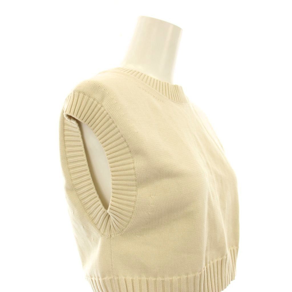 オーラリー AURALEE DRY COTTON KNIT VEST ニットベスト クルーネック