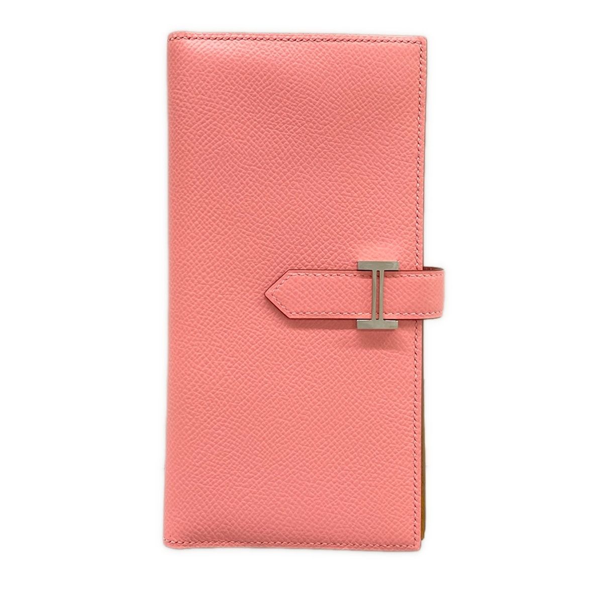 HERMES(エルメス) 長財布美品 ベアンスフレ ヴェルソ ローズコンフェッティ×セサミ シルバー金具