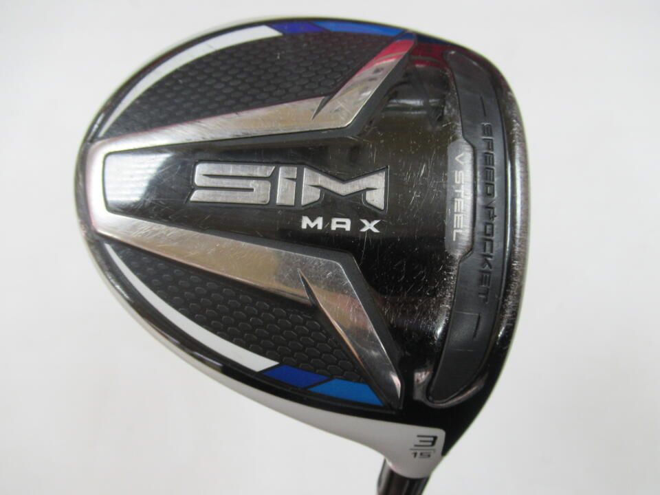 テーラーメイド　SIM MAX　15度　TENSEI BLUE TM50　Sフレックス　フェアウェイウッド　中古　ゴルフドゥ！豊田２４８店【最短即日発送】 11,914円