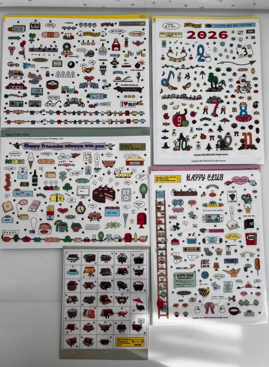ダイアリーデコ用品販売 ハンドインザグローブ シールステッカー まとめ 出品