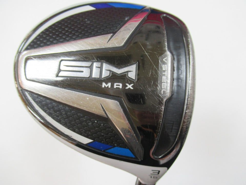 テーラーメイド　【訳あり】SIM MAX　15度　ツアーAD　PT-6　Xフレックス　フェアウェイウッド　中古　ゴルフドゥ！豊田２４８店【最短即日発送】