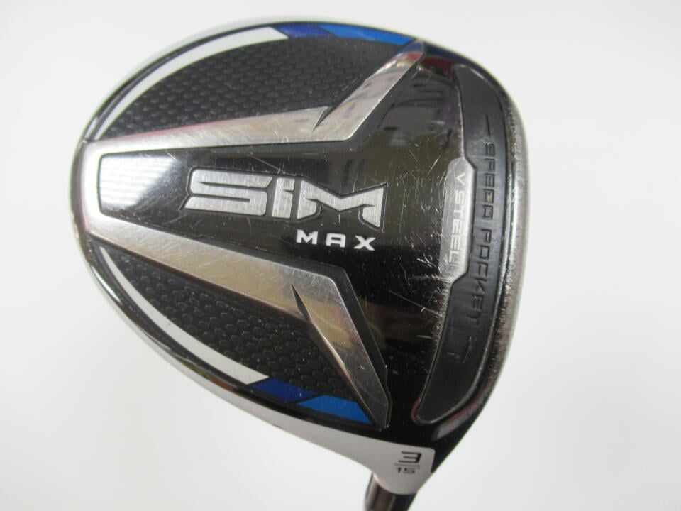テーラーメイド　【訳あり】SIM MAX　15度　ディアマナ ZF60　Sフレックス　フェアウェイウッド　中古　ゴルフドゥ！豊田２４８店【最短即日発送】 14,126円