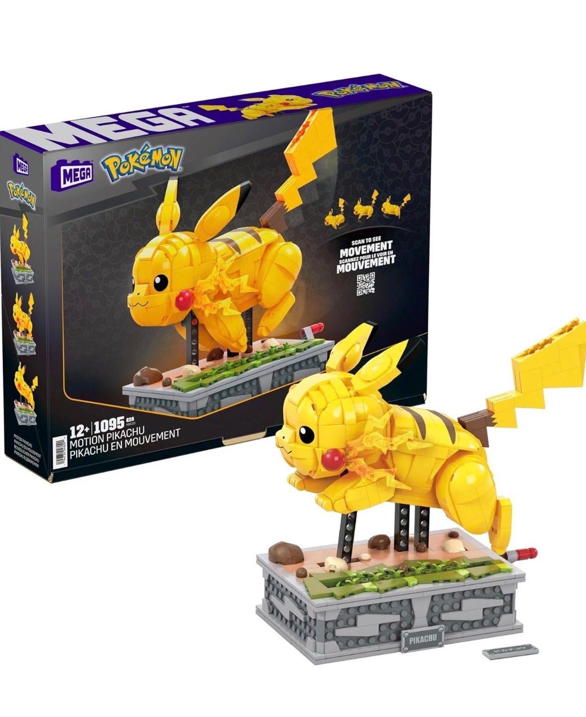 メガブロックポケモン ピカチュウが走る! ムービング ピカチュウ HGC23