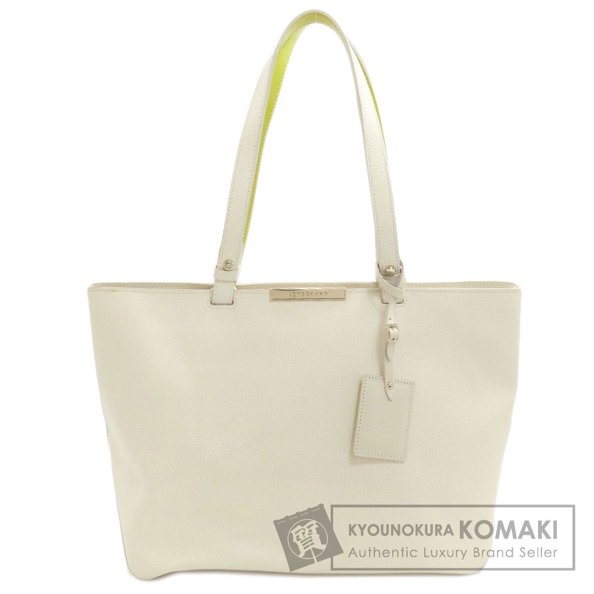 Longchamp ロンシャン ロゴ トートバッグ レザー レディース [中古]