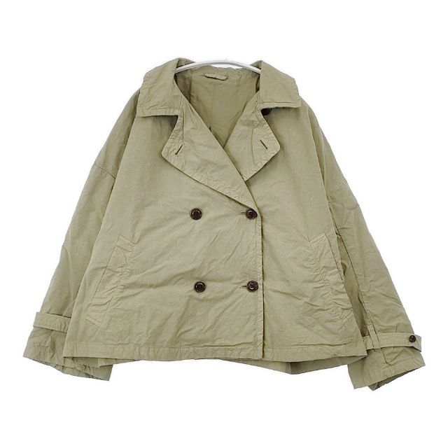 nest Robe スーピマコットンショートトレンチジャケット 01201-1407 製品染め コート カーキ レディース ネストローブ【中古】6-0723M∞ 7,734円