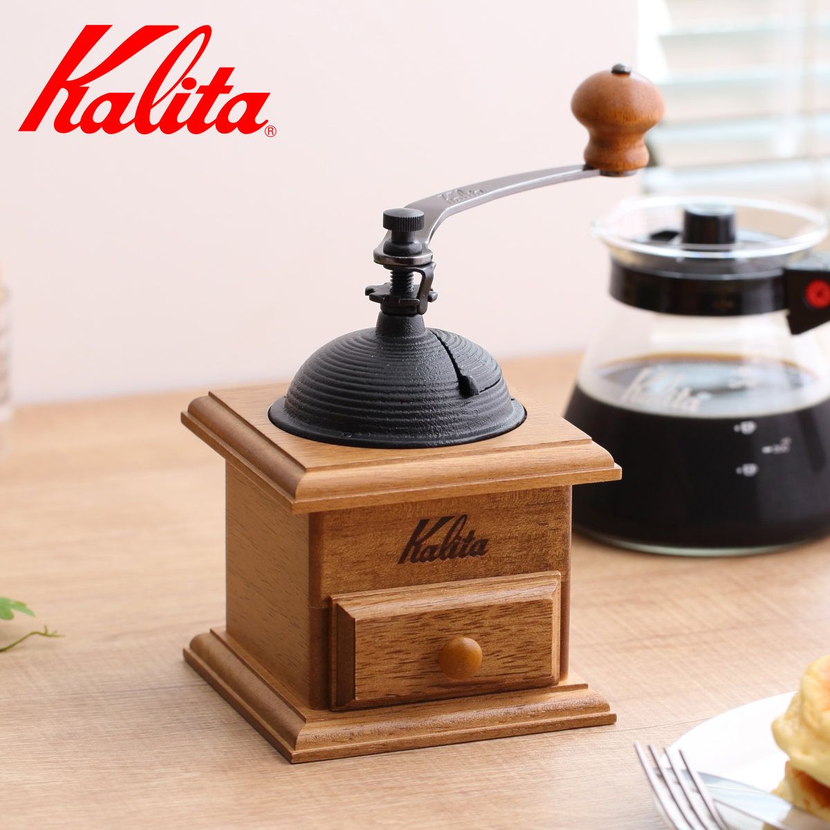 コーヒーミル Kalita カリタ コーヒーミル ドームミル ac （ 手挽き 手動 コーヒー コーヒー豆 ミル おしゃれ レトロ クラシック )