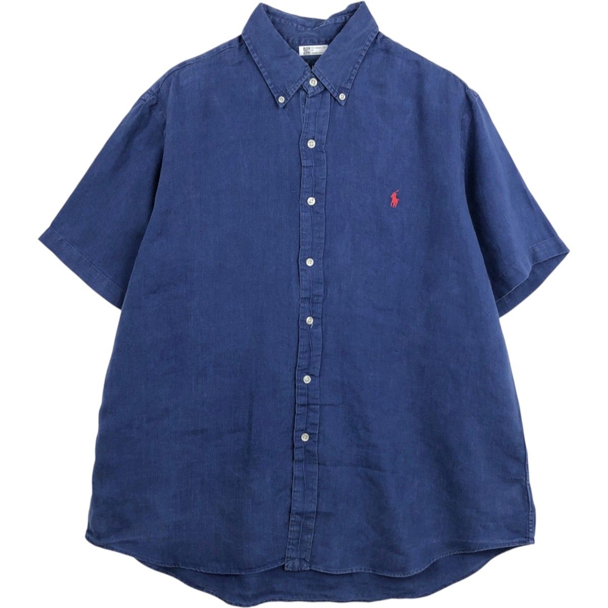 古着 ラルフローレン Ralph Lauren 半袖 リネン ボタンダウンシャツ メンズXL相当/eaa668152 6,354円