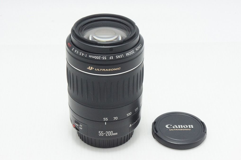 良品 Canon キヤノン EF 55-200mm F4.5-5.6 II USM フルサイズ ズームレンズ 260804ac