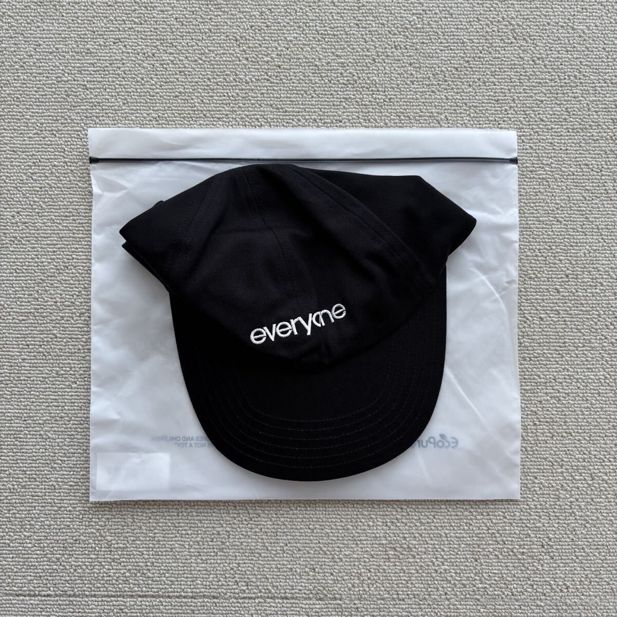 26ss 2026 新品 everyone エブリワン OG logo daily cap ロゴ 刺繍 キャップ BLACK ブラック サイズ FREE 80724 0120