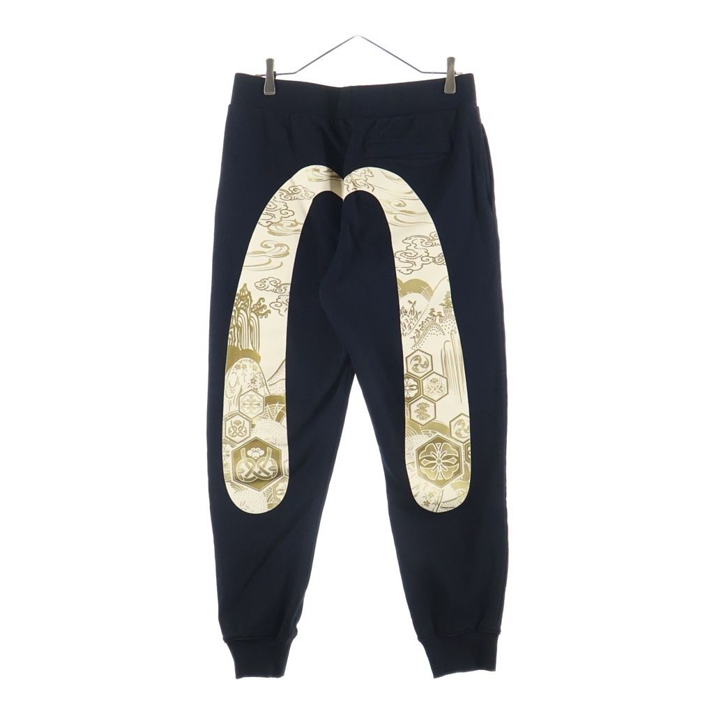 EVISU (エビス) 両面ロゴプリント ジョガースウェットパンツ ブラック 2EAHTM5SP1237XXCT 10,075円