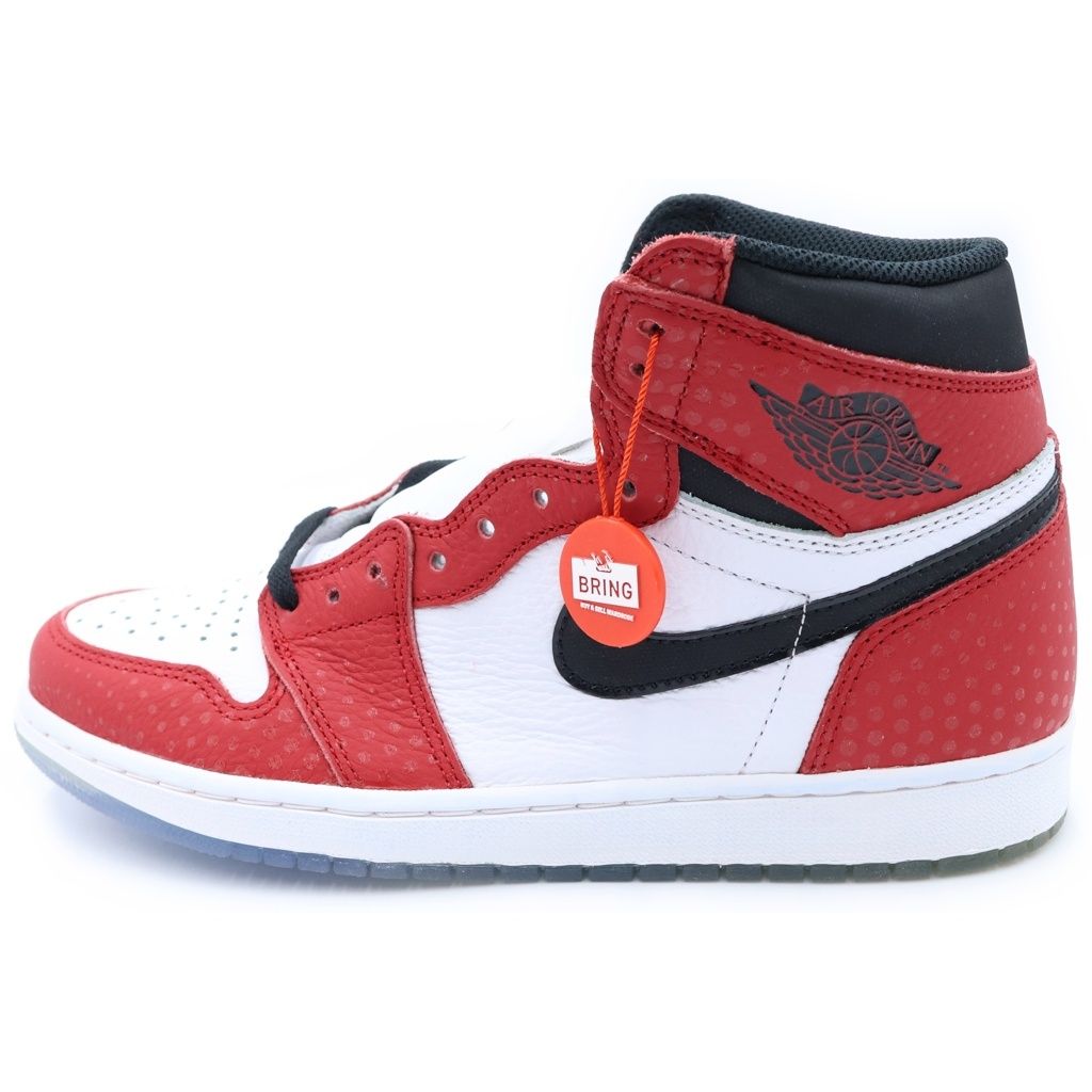 NIKE (ナイキ) AIR JORDAN1 ORIGIN STORY 555088-602 エアジョーダン1 オリジンストーリー ハイカットスニーカー レッド/ホワイト US9/27cm