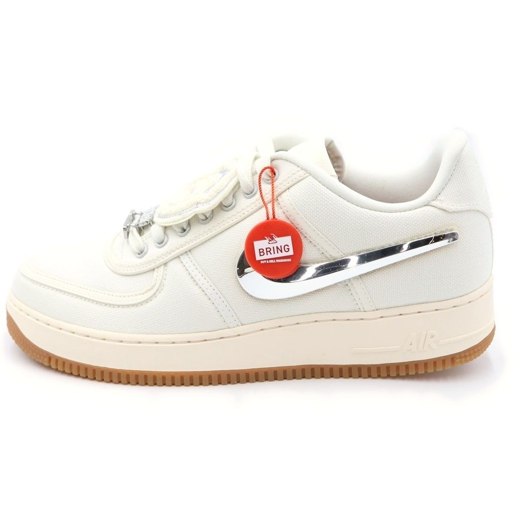 NIKE (ナイキ) ×TRAVIS SCOTT AIR FORCE 1 LOW SAIL AQ4211-101 トラヴィススコット エアフォース1 セイル ローカットスニーカー ホワイト US9.5/27.5cm 108,900円