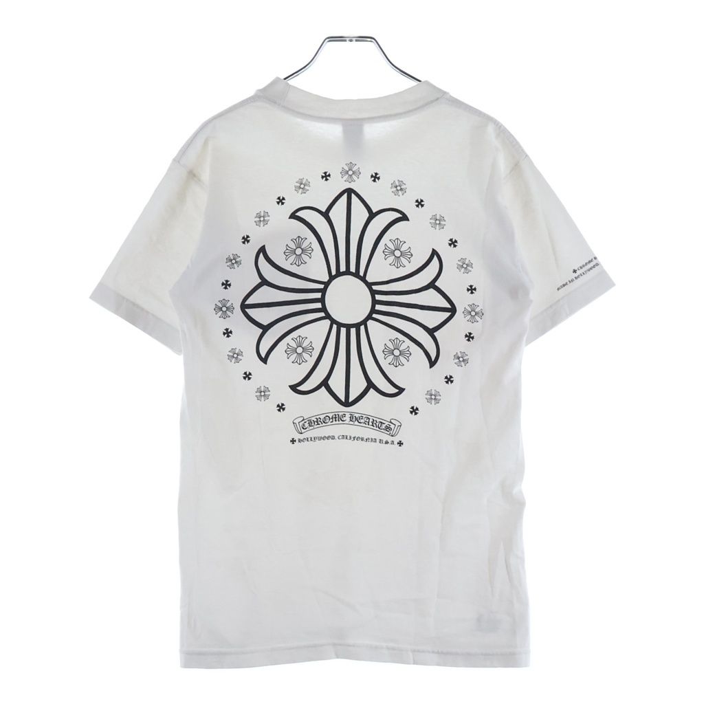 CHROME HEARTS (クロムハーツ) OLD S/S バックCHプラスプリント 半袖Tシャツカットソー ホワイト 60,500円