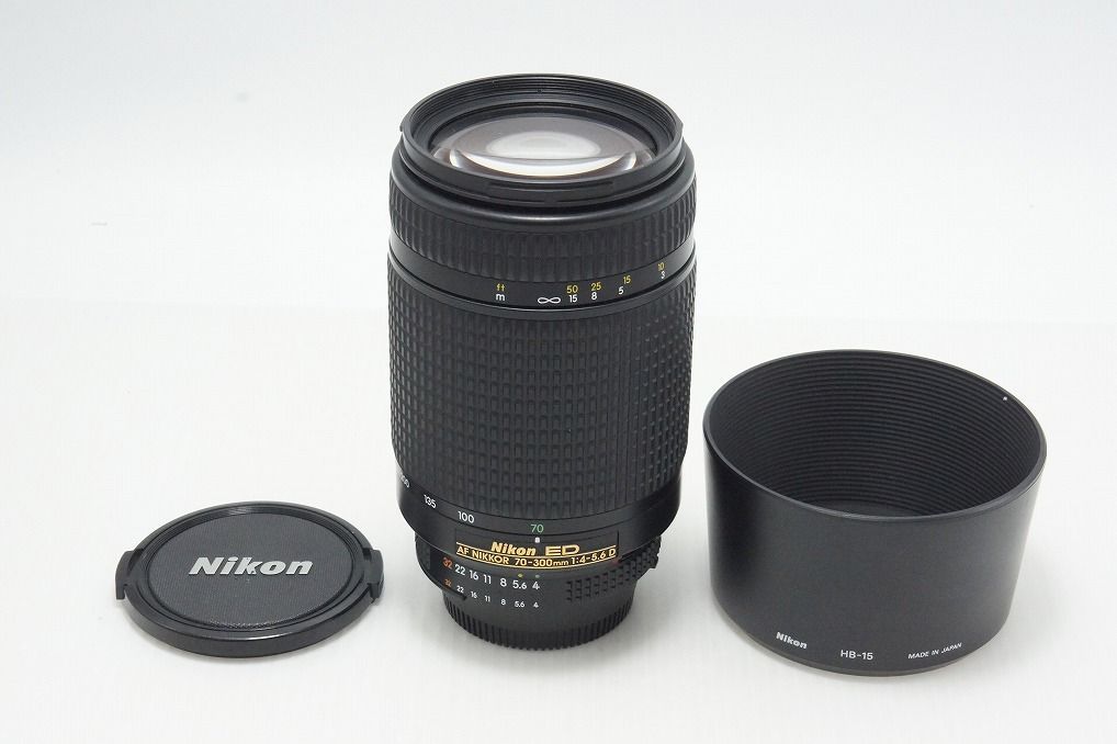 美品 Nikon ニコン AF NIKKOR ED 70-300mm F4-5.6D ズームレンズ フード付 260804ao