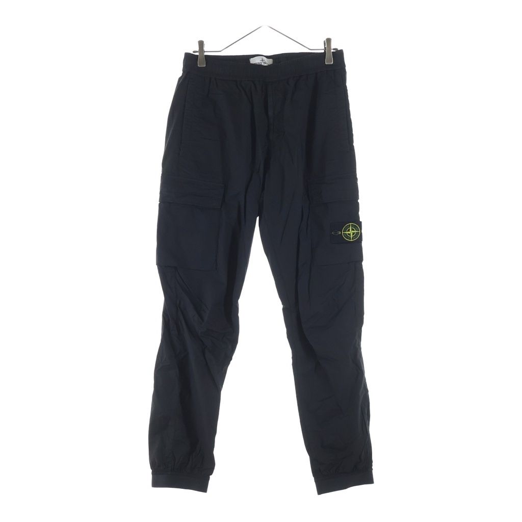 STONE ISLAND (ストーンアイランド) 26SS STRETCH COTTON TELA PARACADUTE ストレッチ コットン カーゴパンツ ブラック L1S153100031S0003