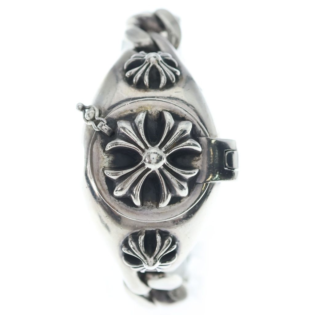 CHROME HEARTS (クロムハーツ) ×ロレックス ROLEX OYSTER PERPETUAL DATEJUST クラシックリンククリップウォッチケース腕時計 シルバー/イエロー -