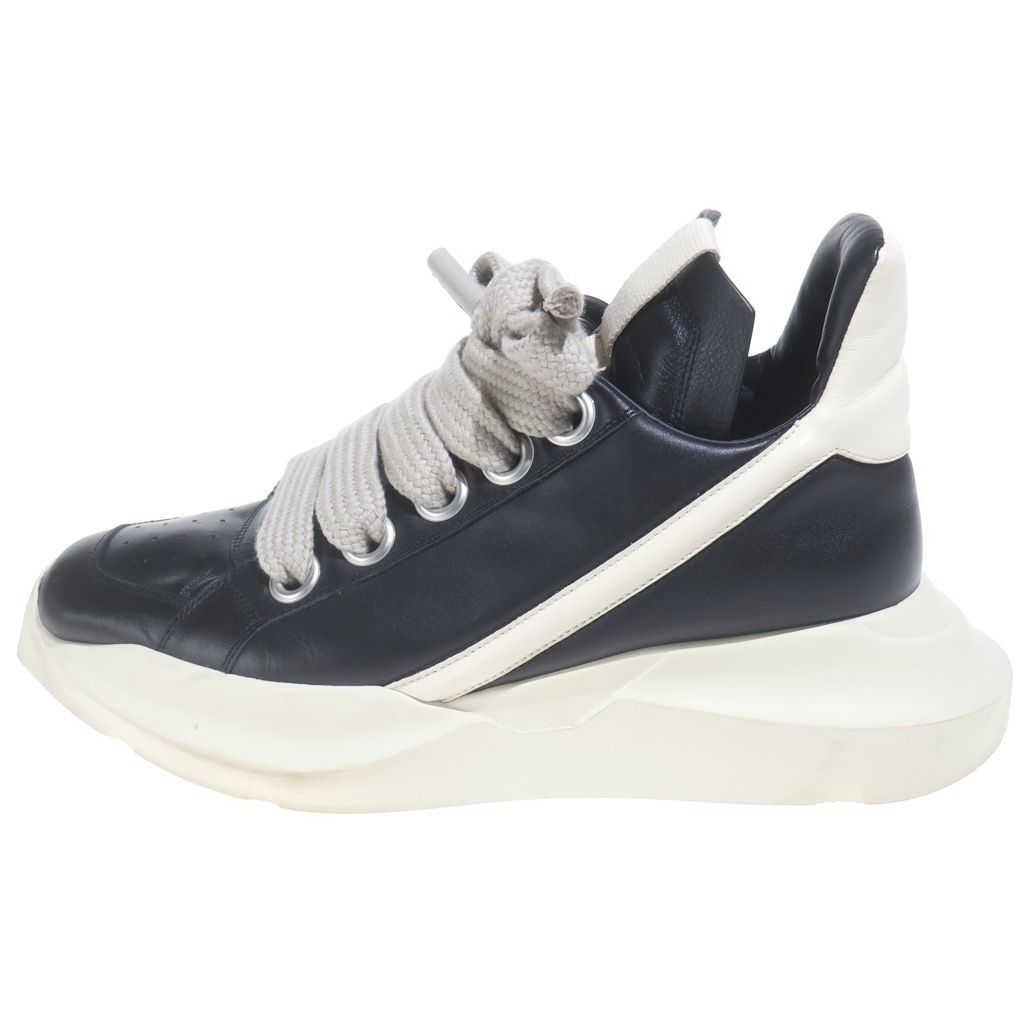 Rick Owens (リックオウエンス) Geth Runner Jumbo Lace ゲスランナー ジャンボレース ローカット スニーカー ブラック RR01C4817LPOW2