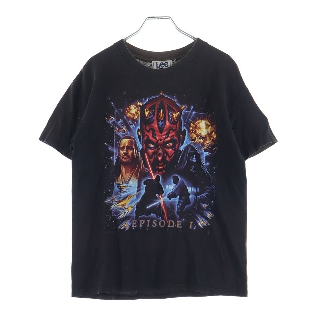 VINTAGE (ヴィンテージ) 90S VINTAGE STER WARS EPISODE1 LEESPORT ヴィンテージ スターウォーズ エピソード1 ファントムメナス フロントプリント クルーネック半袖Tシャツ カットソー