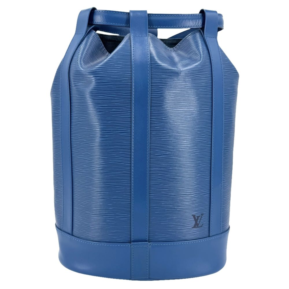 ルイヴィトン ショルダーバッグ レディース ランドネPM LOUIS VUITTON M52355 エピレザー ブルー 青 ゴールド金具【中古品】