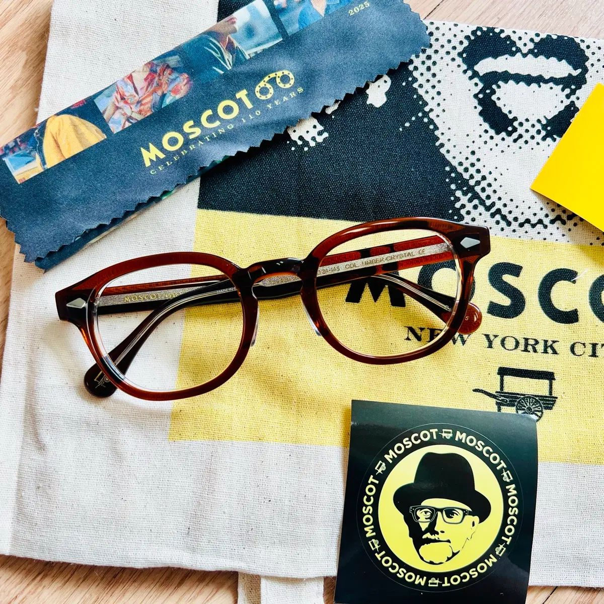 MOSCOT(モスコット) レムトッシュ ブラウン (アンバー クリスタル) 49サイズ 27,951円