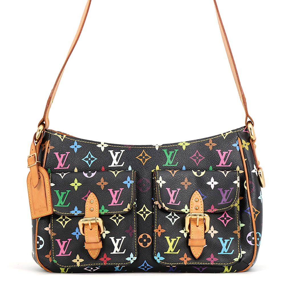 ルイヴィトン ショルダーバッグ モノグラム・マルチカラー ロッジGM M40052 LOUIS VUITTON 黒 ブラック