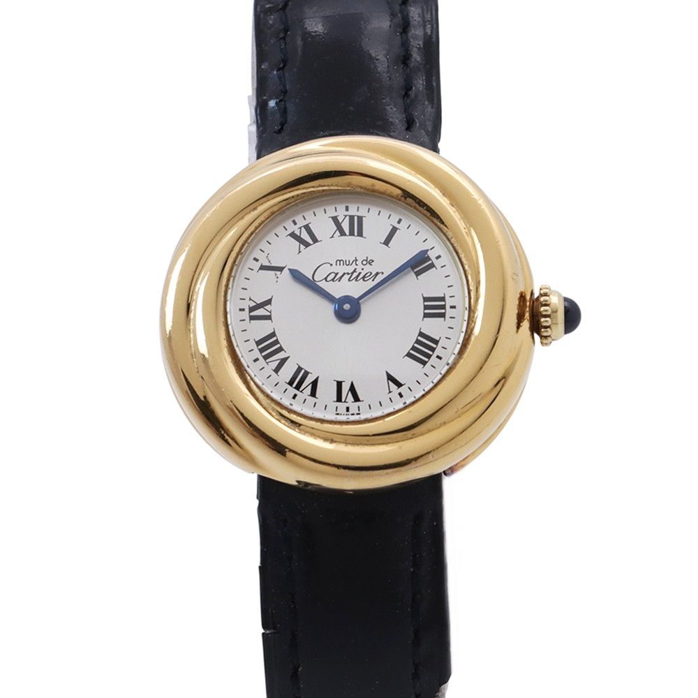 カルティエ マストトリニティ ヴェルメイユ W1010644 Cartier 腕時計 シルバー文字盤 クォーツ