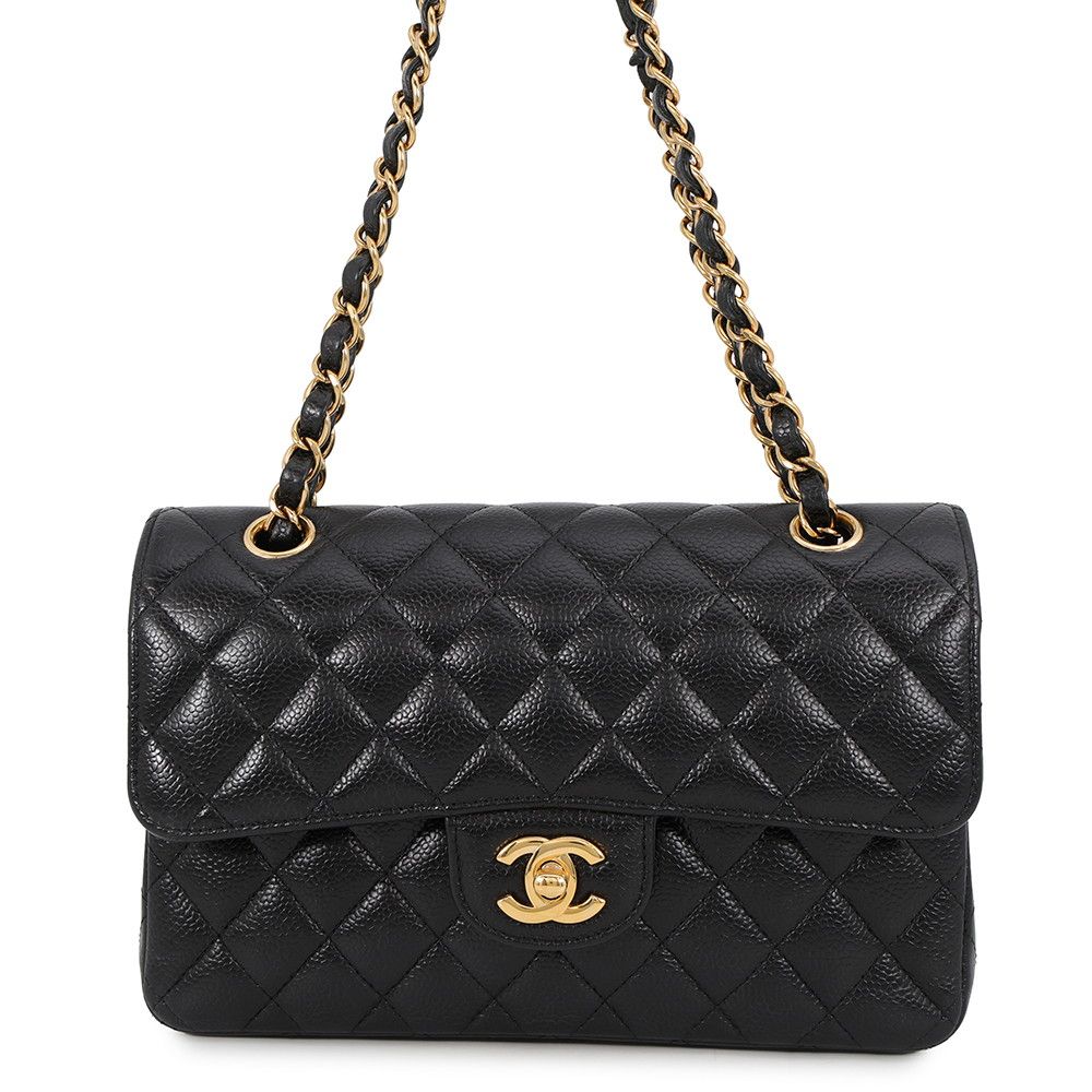 シャネル チェーンショルダーバッグ クラシック マトラッセ23 ココマーク キャビアスキン A01113 CHANEL 黒 592,000円
