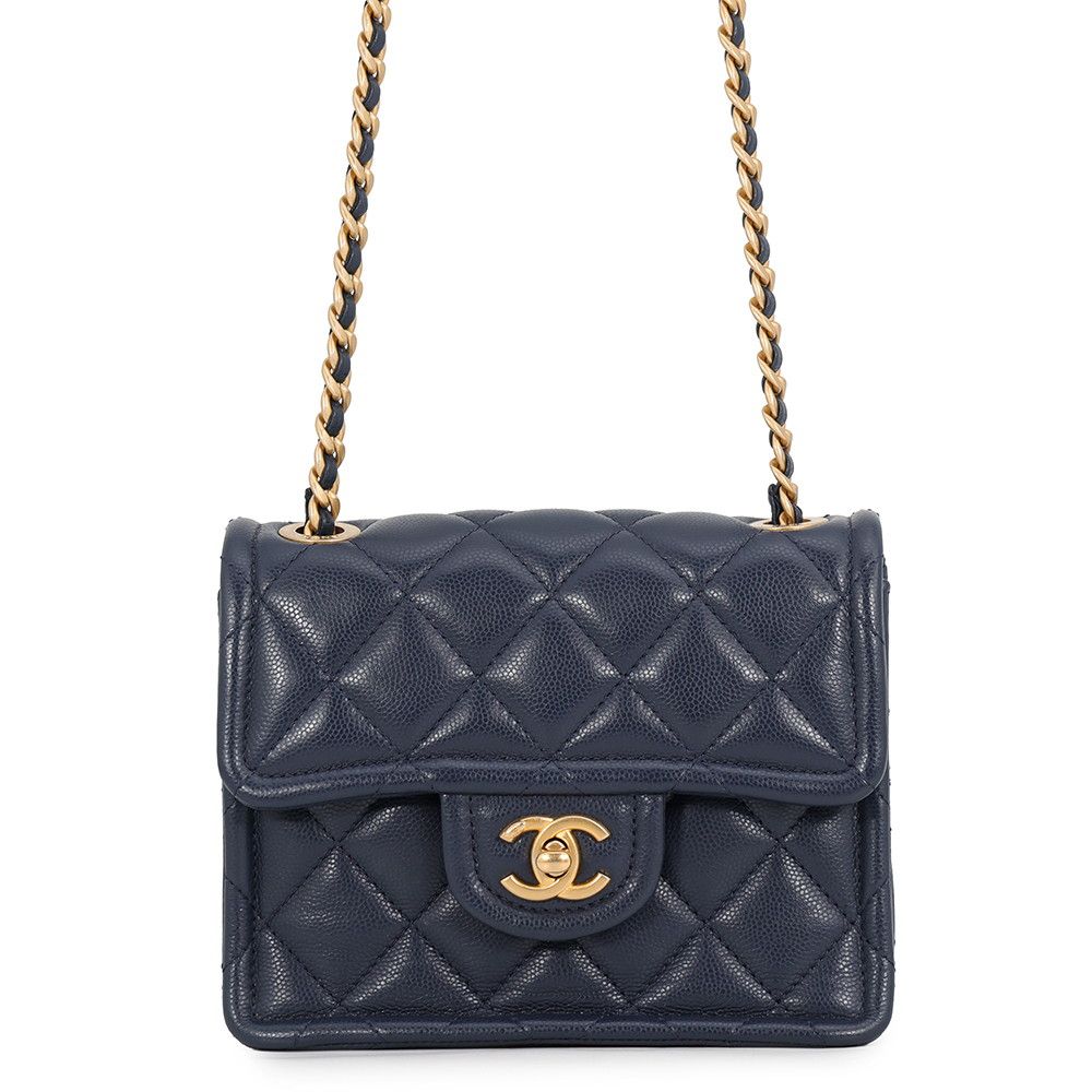シャネル チェーンショルダーバッグ ミニ マトラッセ ココマーク キャビアスキン AS4406 CHANEL バッグ 371,655円