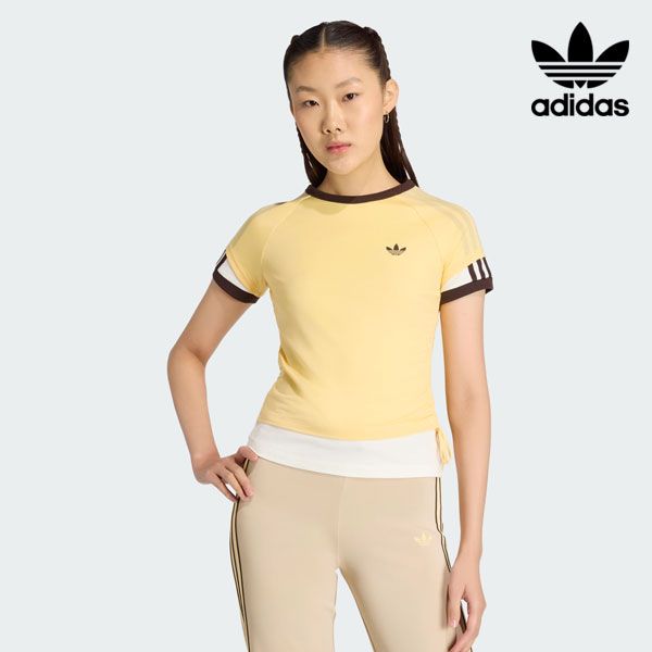 【即納】アディダスオリジナルス adidas originals アディダス オリジナルス ダブルレイヤー カリ Tシャツ トップス 半袖 運動 スポーツ トレフォイルロゴ スリーストライプス kw4526