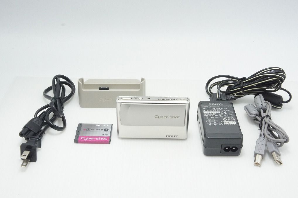 良品 SONY ソニー Cyber-shot DSC-T1 コンパクトデジタルカメラ シルバー 260803n