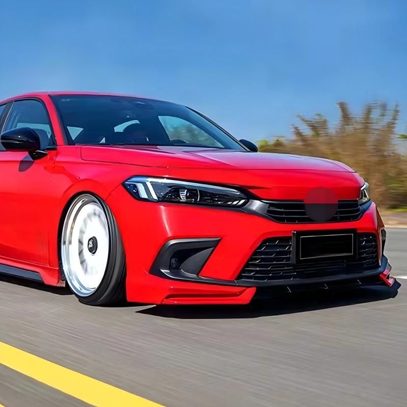 ホンダ シビック 11代目 2022年対応 前後リップ サイドスカート ABS製 外装アクセントパーツ 4色展開