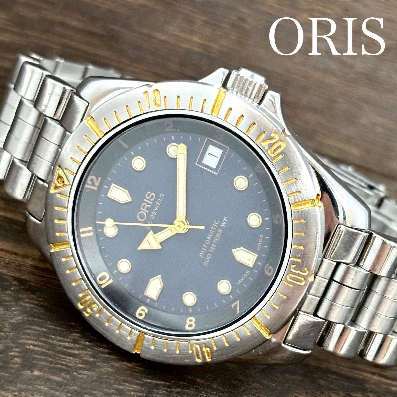 [Operation] ORIS/Oris Classic Sport Diver Watch, Automatic/AT, 25 Stones, ETA Movement, 200m, Waterproof, 1990's Model, Vintage