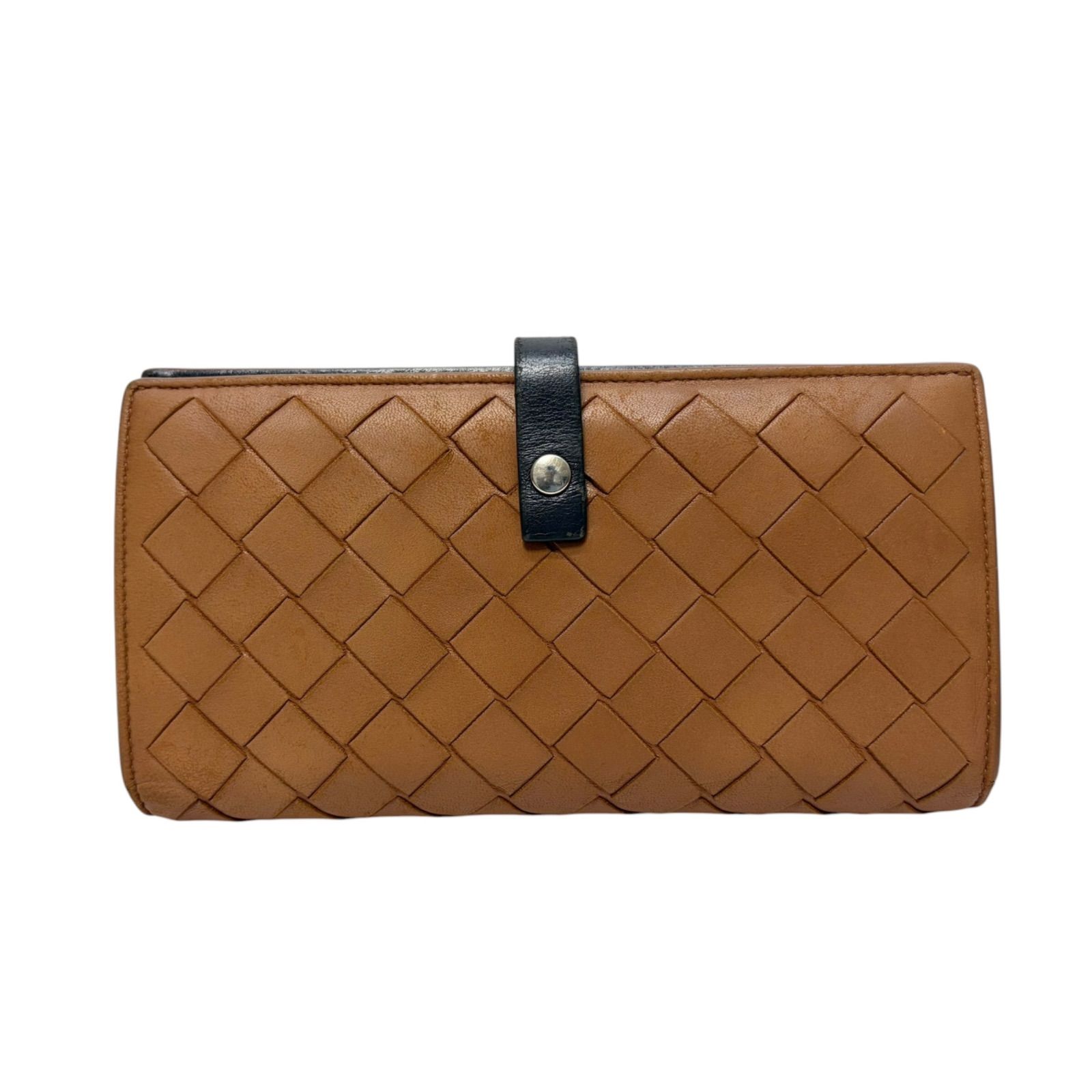5034 BOTTEGA VENETA ボッテガヴェネタ 長財布 マキシイントレチャート ブラウン