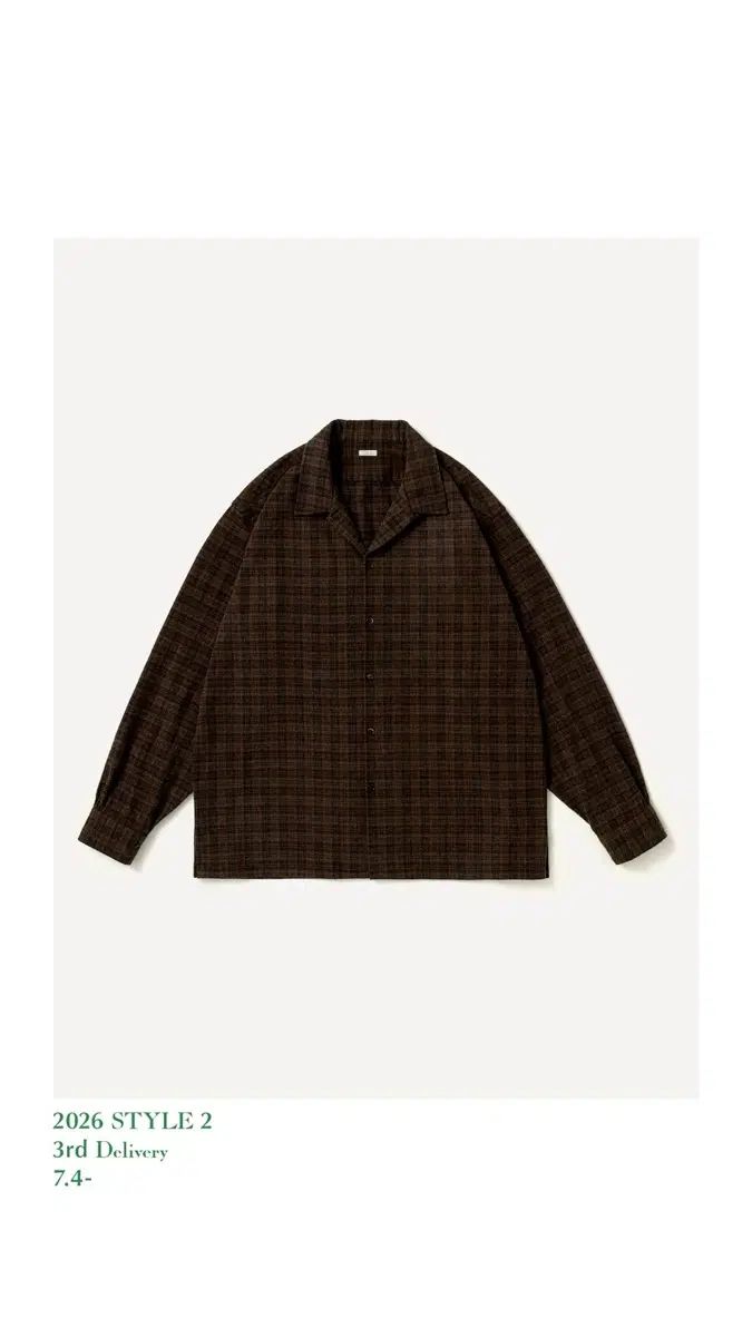 2 26aw アプレッセ シルクネップ シャツ ブラウン 107,223円